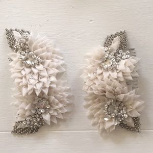 Wedding day hair accessories